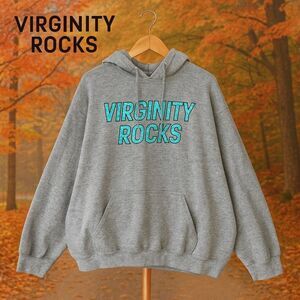 Danny Duncan Virginity Rocks Gray Hoodie Hooded Sweatshirt XL